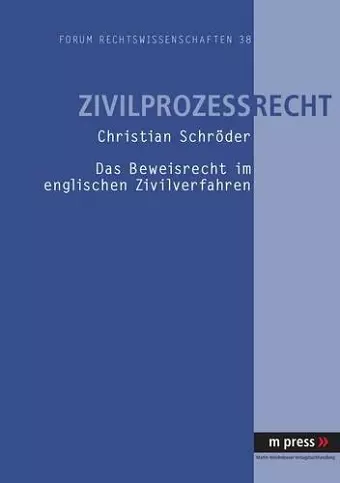 Das Beweisrecht Im Englischen Zivilverfahren cover