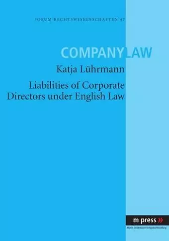 Liabilities of Corporate Directors under English Law cover