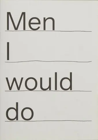 Men I would do cover