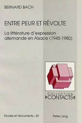 Entre Peur Et Révolte cover