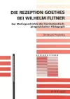 Die Rezeption Goethes Bei Wilhelm Flitner cover