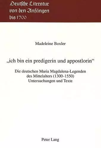 «Ich Bin Ein Predigerin Und Appostlorin» cover