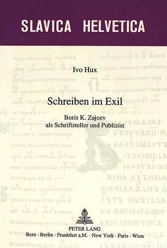 Schreiben Im Exil cover