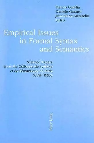 Empirical Issues in Formal Syntax and Semantics cover