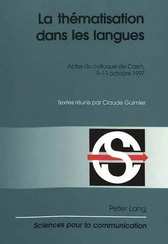 La Thématisation Dans Les Langues cover