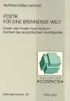 Poetik Fuer Eine Brennende Welt cover