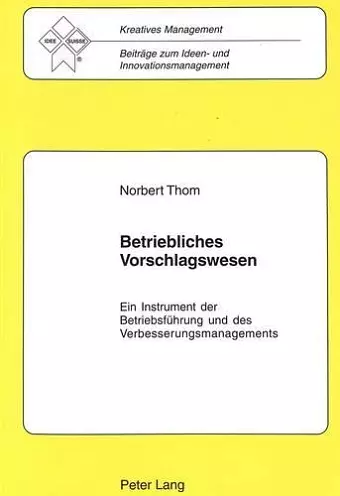 Betriebliches Vorschlagswesen cover