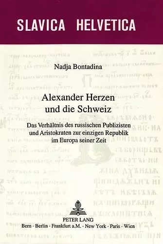 Alexander Herzen Und Die Schweiz cover