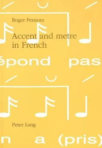 Accent and Metre in French cover