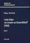 «Letzte Gaben Von Annette Von Droste-Huelshoff» (1860) cover