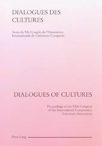 Dialogues des Cultures/Dialogues of Cultures cover