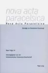 Nova ACTA Paracelsica cover