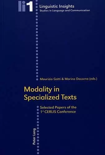 Modality in Specialized Texts cover