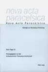 Nova ACTA Paracelsica cover