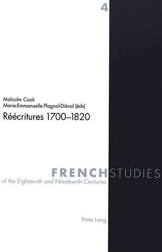 Réécritures 1700-1820 cover