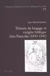 Théorie Du Langage Et Exégèse Biblique Chez Paracelse (1493-1541) cover