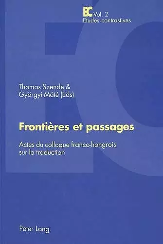 Frontières Et Passages cover