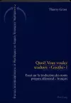 Quoi! Vous Voulez Traduire «Goethe»? cover