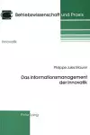 Das Informationsmanagement Der Innovatik cover