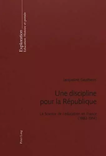 Une Discipline Pour La République cover