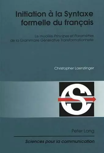 Initiation À La Syntaxe Formelle Du Français cover