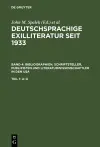 Bibliographien. Schriftsteller, Publizisten Und Literaturwissenschaftler in Den USA cover