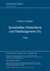 Sprachatlas Ostserbiens Und Westbulgariens (III). Texte cover