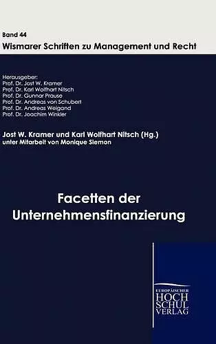 Facetten der Unternehmensfinanzierung cover