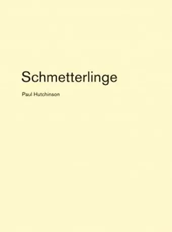 Paul Hutchinson - Schmetterlinge cover