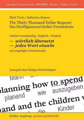 The Thirty Thousand Dollar Bequest / Das Dreissig-Tausend-Dollar-Vermachtnis cover