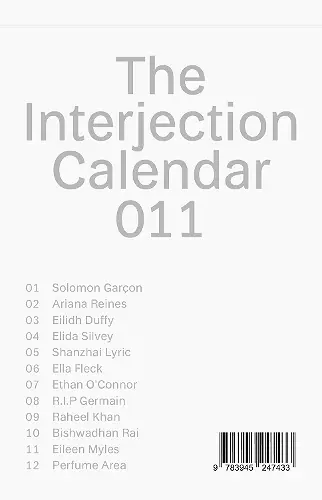 The Interjection Calendar 011 cover