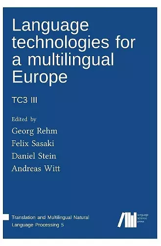 Language technologies for a multilingual Europe cover