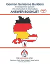 German Sentence Builders - Pre-intermediate to Intermediate - ANSWER BOOKLET cover