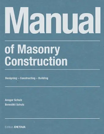 Manual of Masonry Construction cover