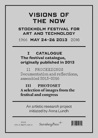 Visions of the Now – Stockholm Festival for Art and Technology cover