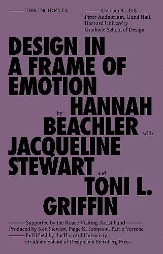 Design in a Frame of Emotion cover