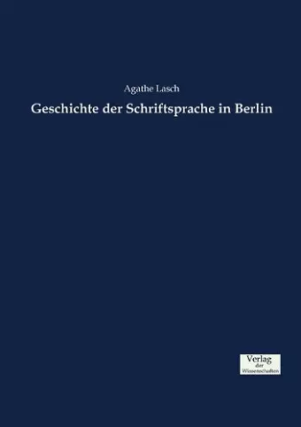 Geschichte der Schriftsprache in Berlin cover