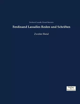 Ferdinand Lassalles Reden und Schriften cover