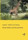 Durch Afrika von Ost nach West cover