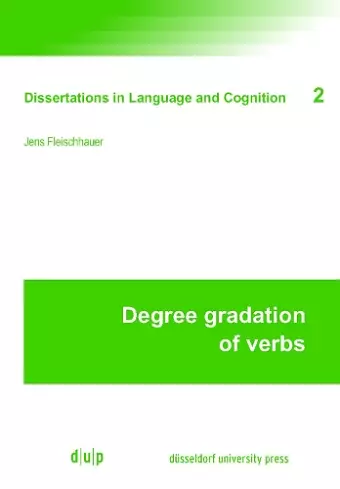 Degree Gradation of Verbs cover