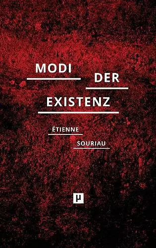 Die verschiedenen Modi der Existenz cover