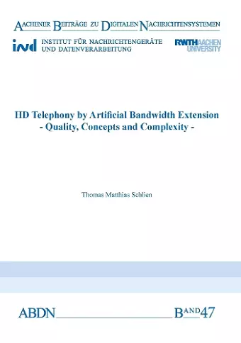 HD Telephony by Artificial Bandwidth Extension cover
