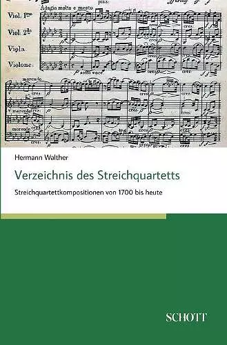 Verzeichnis des Streichquartetts cover