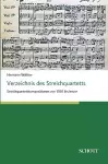 Verzeichnis des Streichquartetts cover