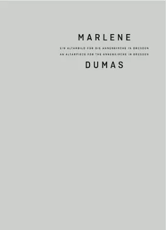 Marlene Dumas cover