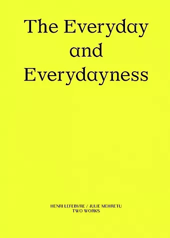 The Everyday and Everydayness cover