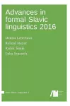 Advances in formal Slavic linguistics 2016 cover