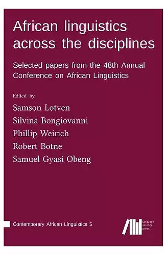 African linguistics across the disciplines cover