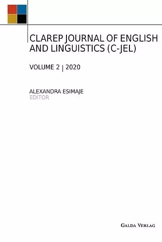 Clarep Journal of English and Linguistics (C-Jel) cover