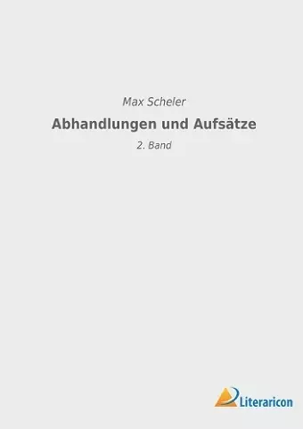 Abhandlungen und Aufsätze cover